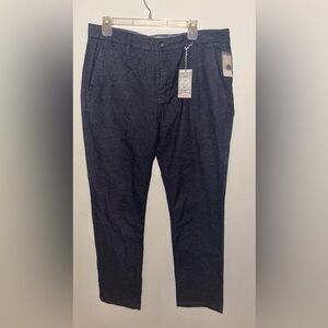 NWT Flag & Anthem Men's Black/Gray Dress Pants Size 36 Preppy Office Work Casual